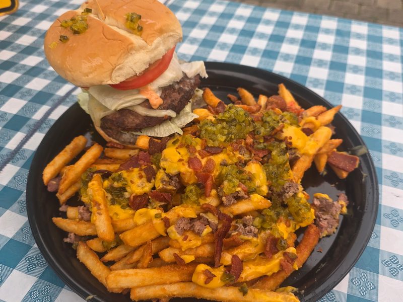 Godzilla Burger at Harbor Eats